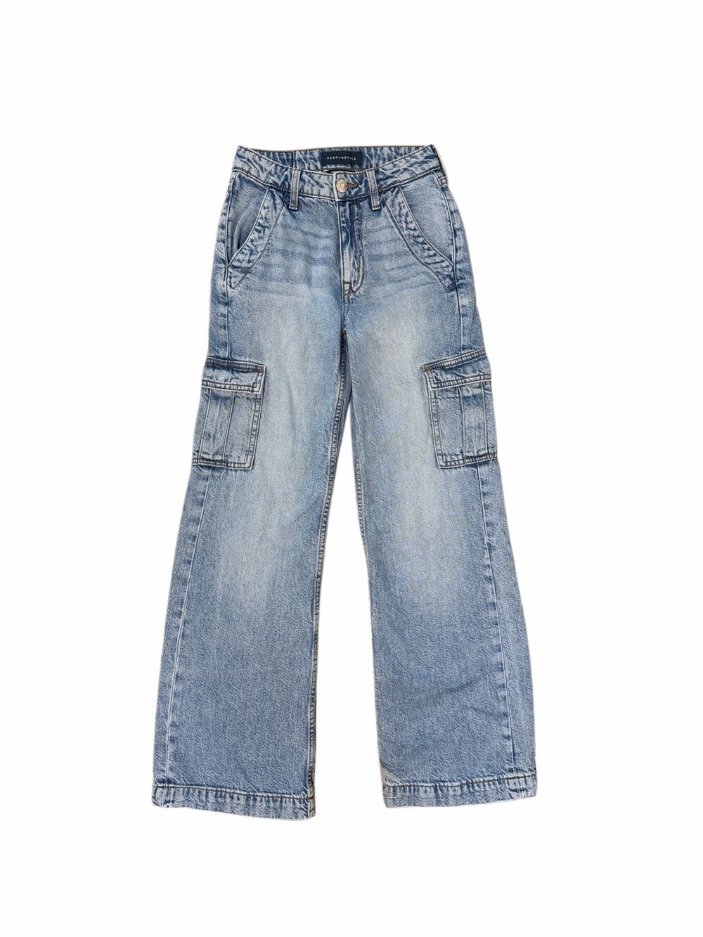 Aeropostale Super High-Rise Cargo Wide Leg Jean